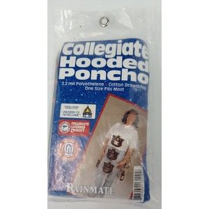 VTG NOS Rainmate Notre Dame Football Nastalgia Adult Collegiate Hooded Poncho